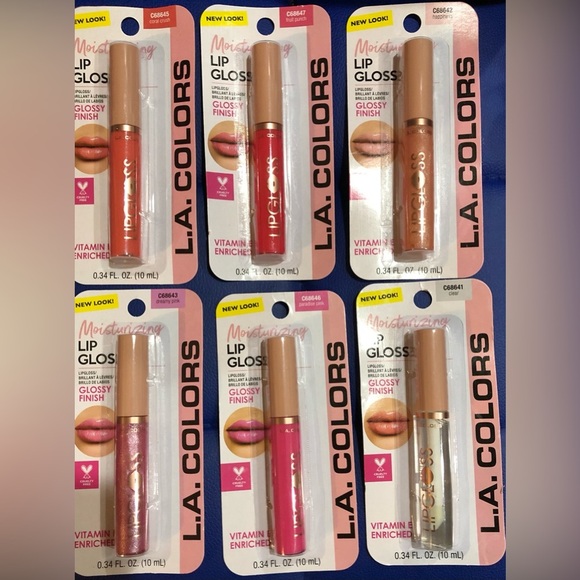 3pack assorted moisturizing vitamin E enriched glossy finish lip glosses new - Picture 1 of 16